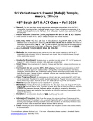 ACT / SAT CLASS