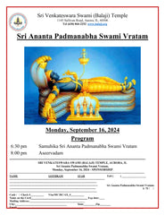 Sri Ananta Padmanabha Swami Vratam