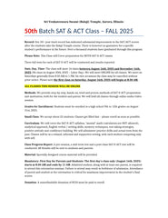 ACT / SAT CLASS
