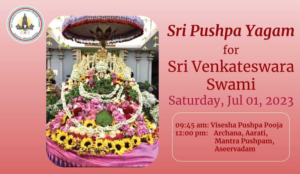 Sri Pushpa Yagam for Sri venkateswara Swami (Poolangi Seva)
