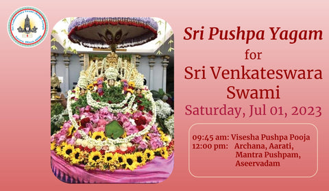 Sri Pushpa Yagam for Sri venkateswara Swami (Poolangi Seva)