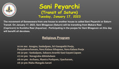 Special Pooja for Sani Peyarchi Observance